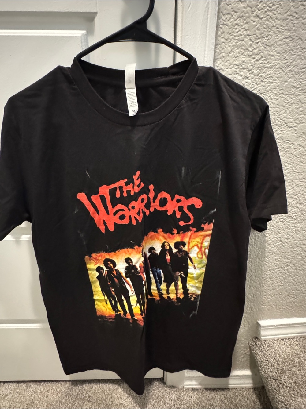 The Warriors Graphic Band Tee - Black with Red & Yellow Print
